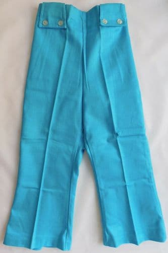 Girls flared jeans vintage 1960s UNUSED childrens Age 4 HIPPIE slacks trousers